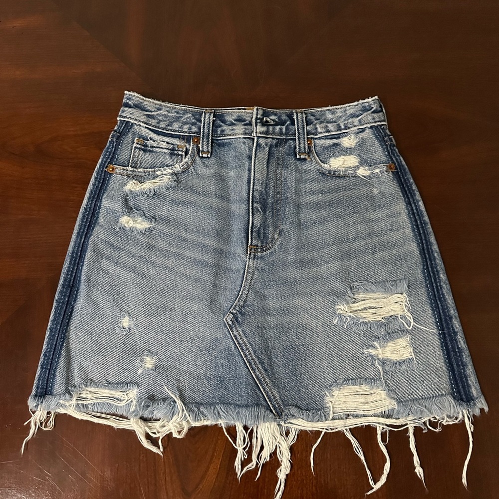 Abercombie jean skirt
